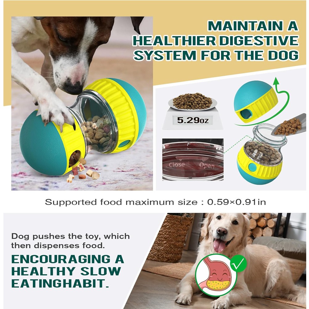 Healthy Slow Eating Dog Food Dispenser Toy