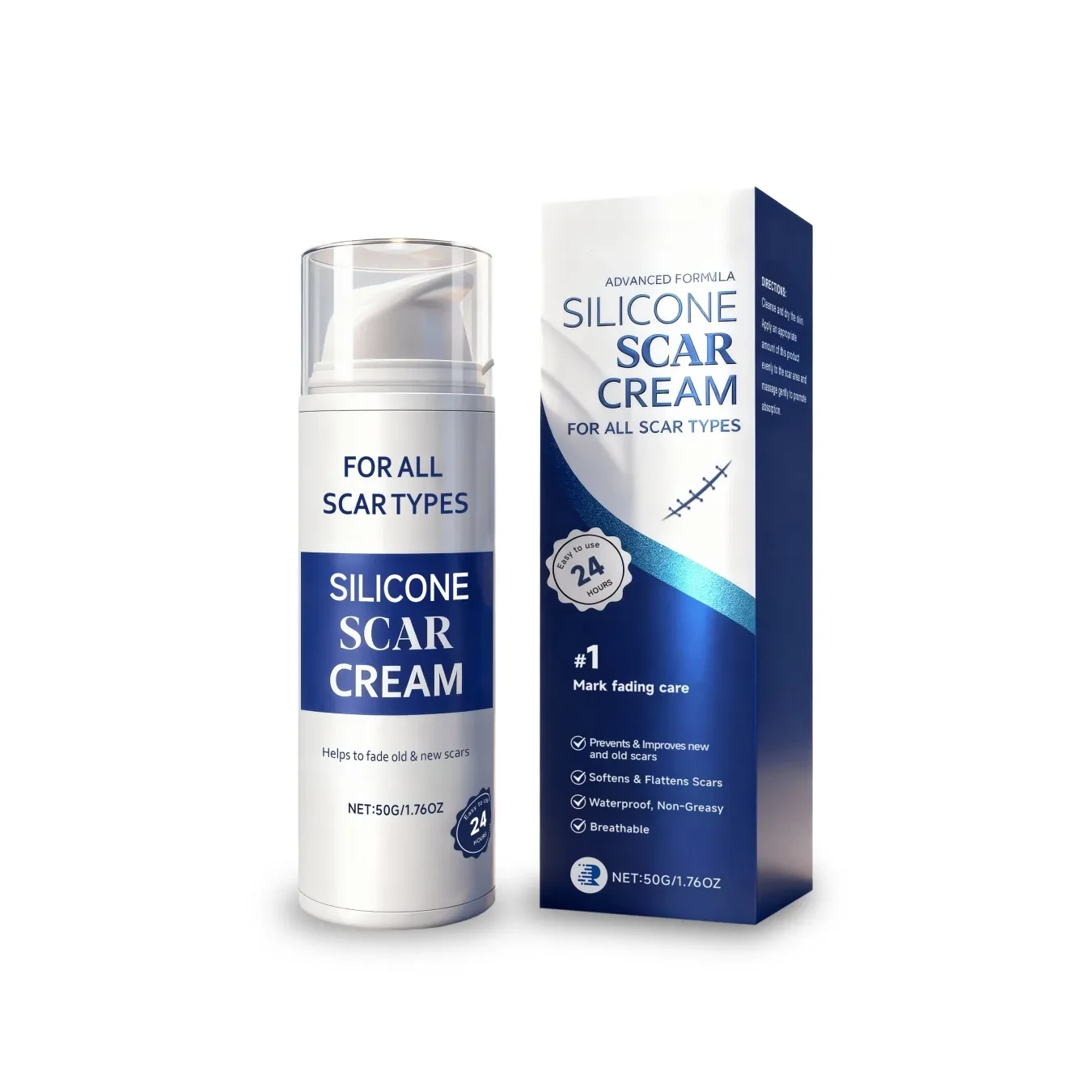Silicone Scar Cream  Advanced Formula for All Scar Types