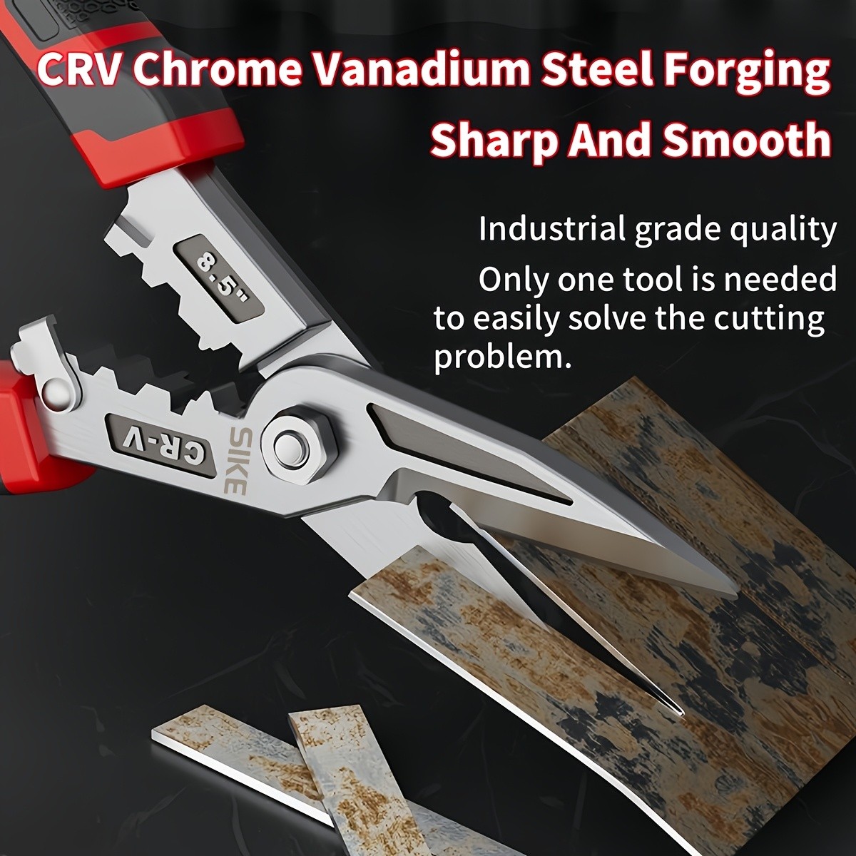 SIKE Heavy-Duty Industrial-Grade Metal Shears
