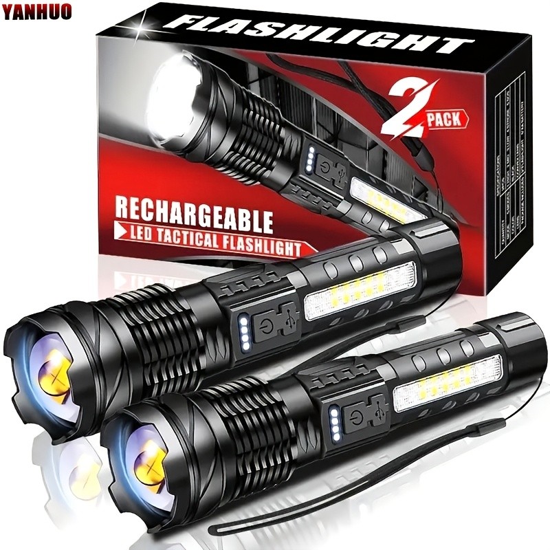 YANHUO Rechargeable LED Tactical Flashlights