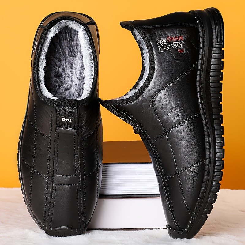 FKO Comfortable and Warm Slip-On Men's Casual Boots