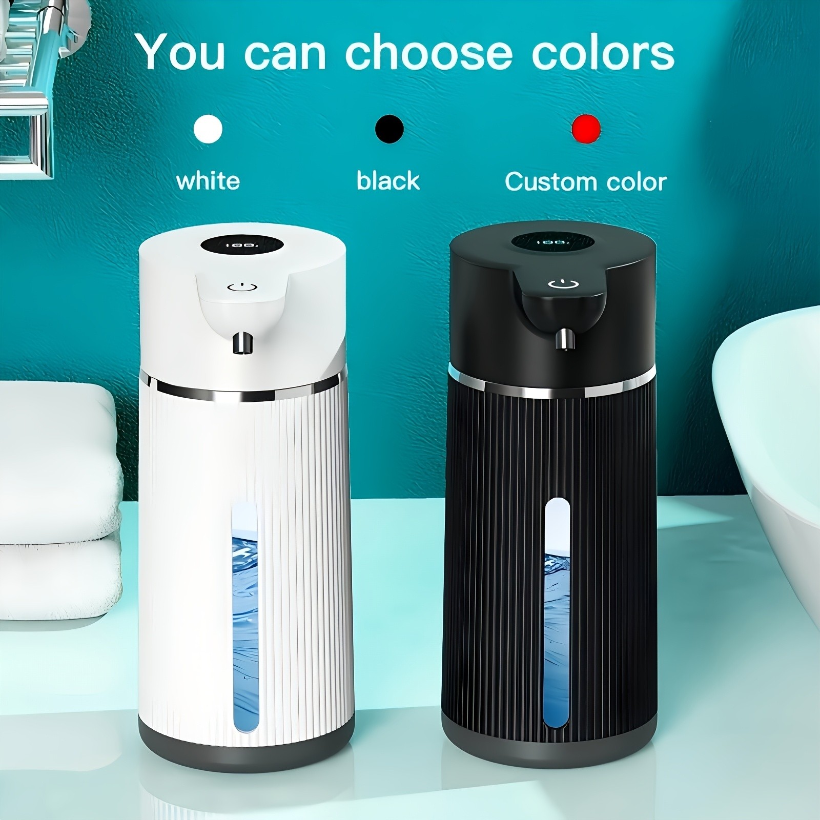 AOY Automatic Touchless Foam Soap Dispenser with Digital Display