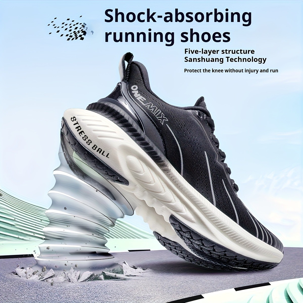 ONEMIX Men's Cushioning Running Shoes