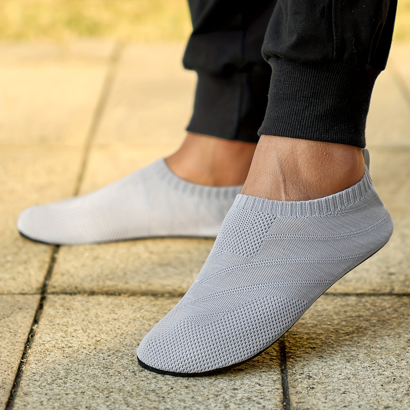 SOSENFER Men's & Women's Lightweight Breathable Slip-On Sneakers