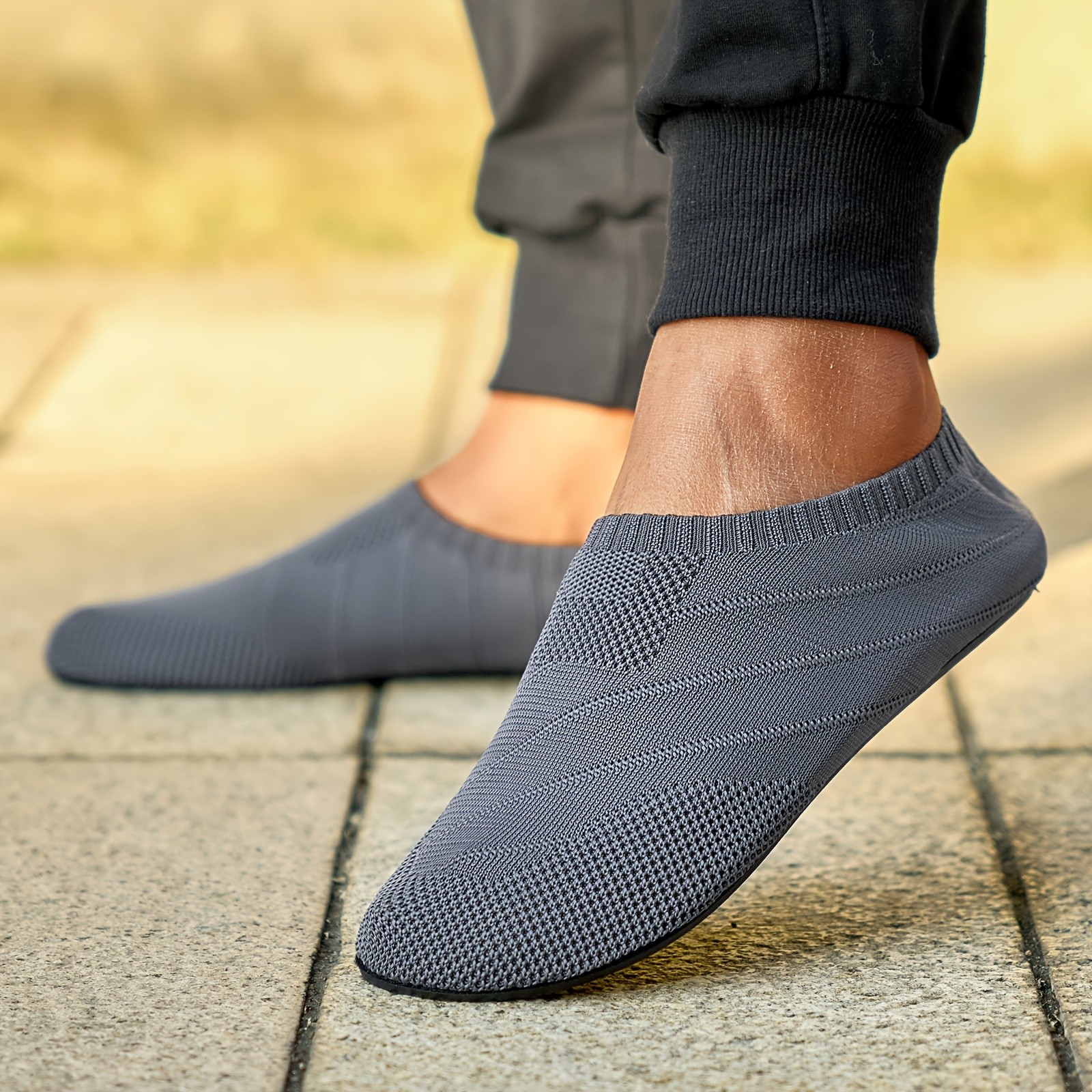 SOSENFER Men's & Women's Lightweight Breathable Slip-On Sneakers