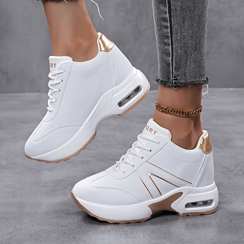 SOSENFER Women's Chunky Platform Sneakers