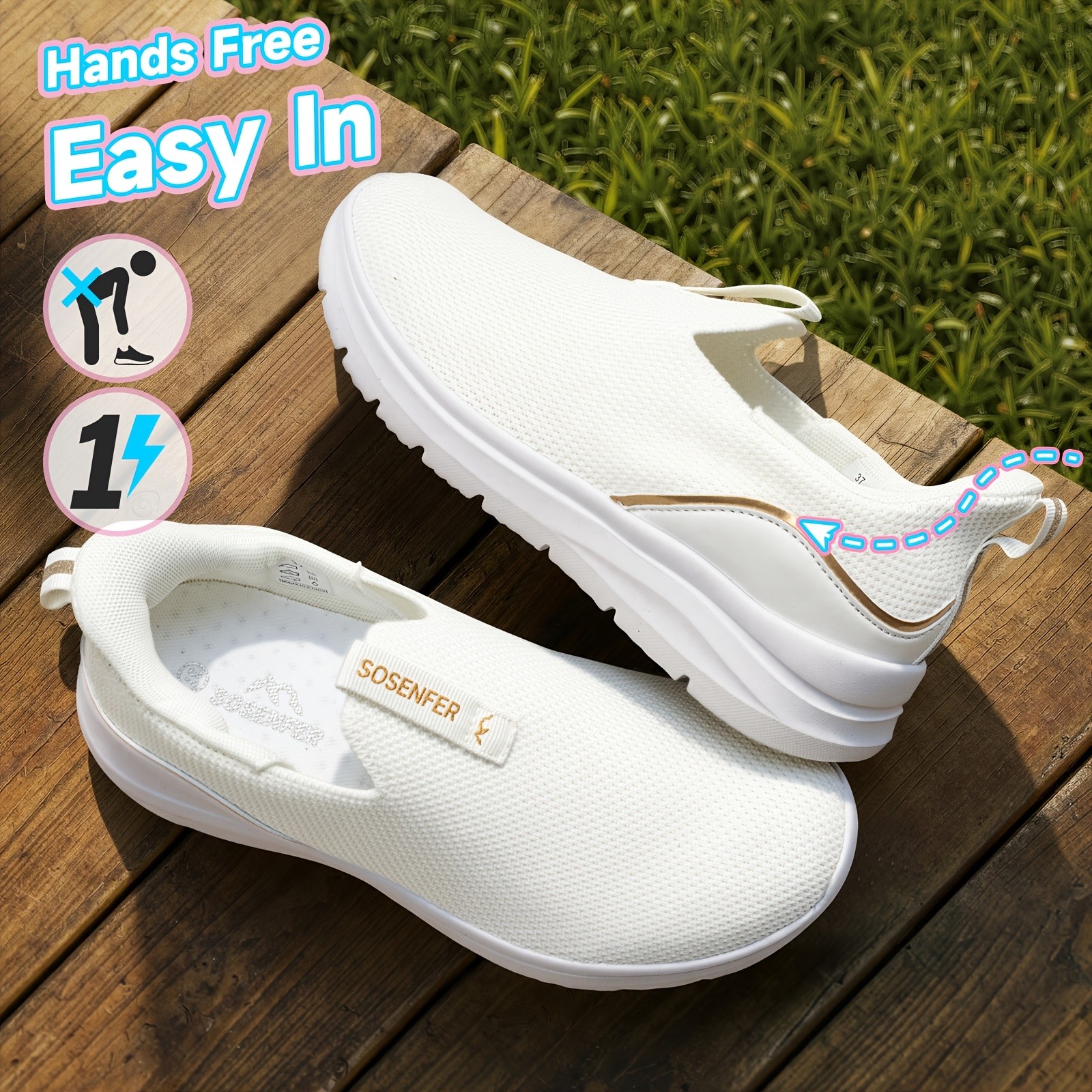 SOSENFER Hands-Free Walking Shoes