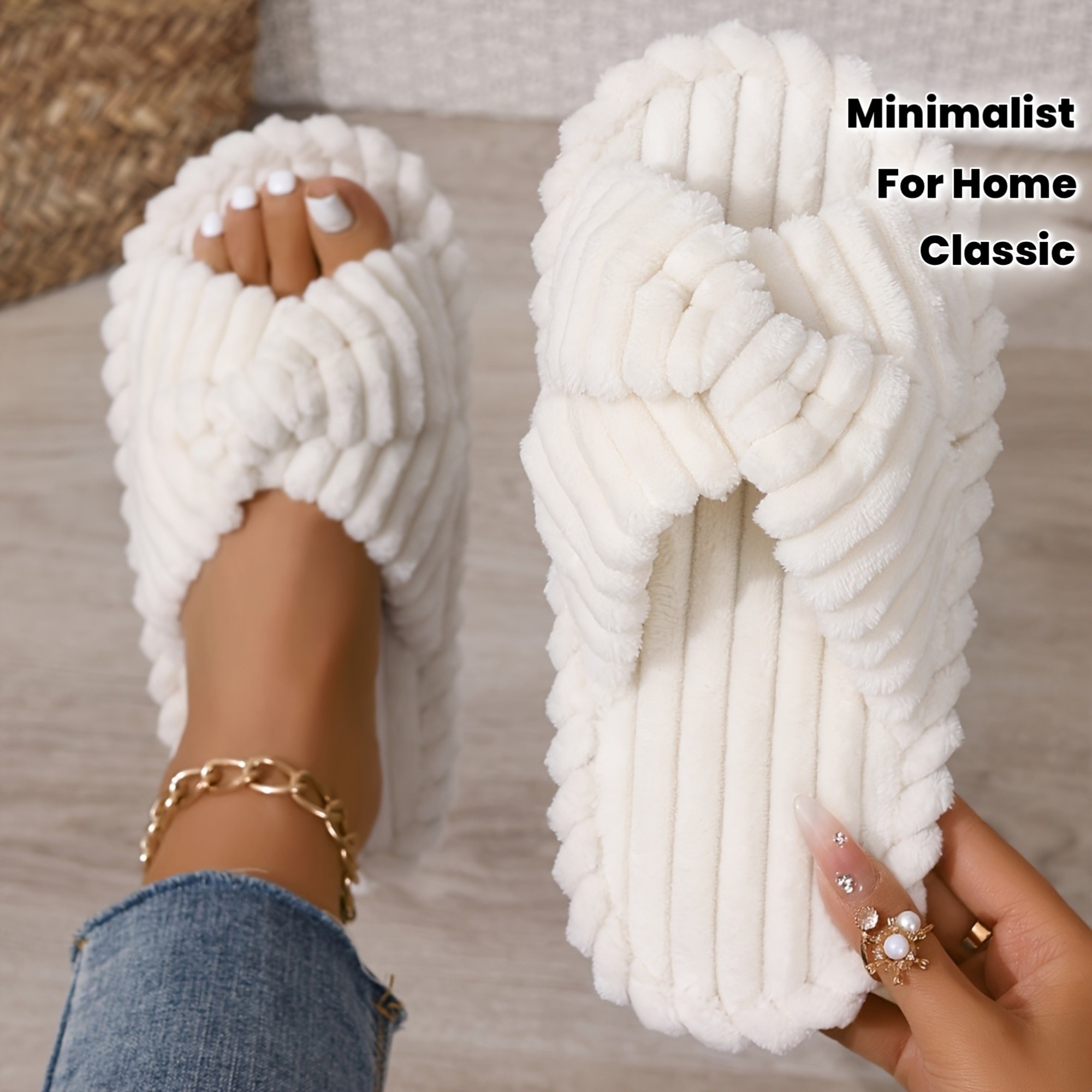 ZOSIVC Unisex Black Slippers