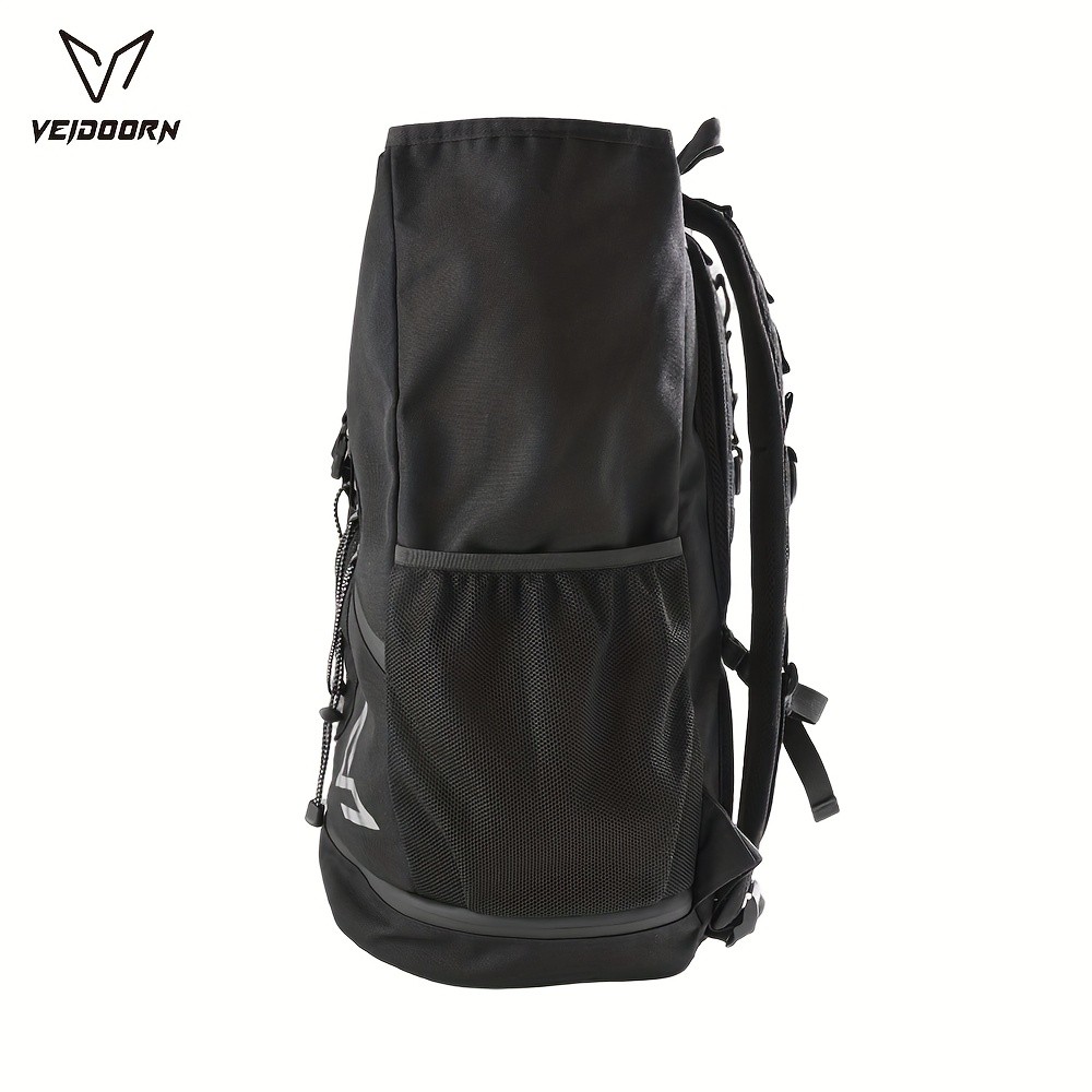 VEIDOORN Mens Sleek Black Backpack