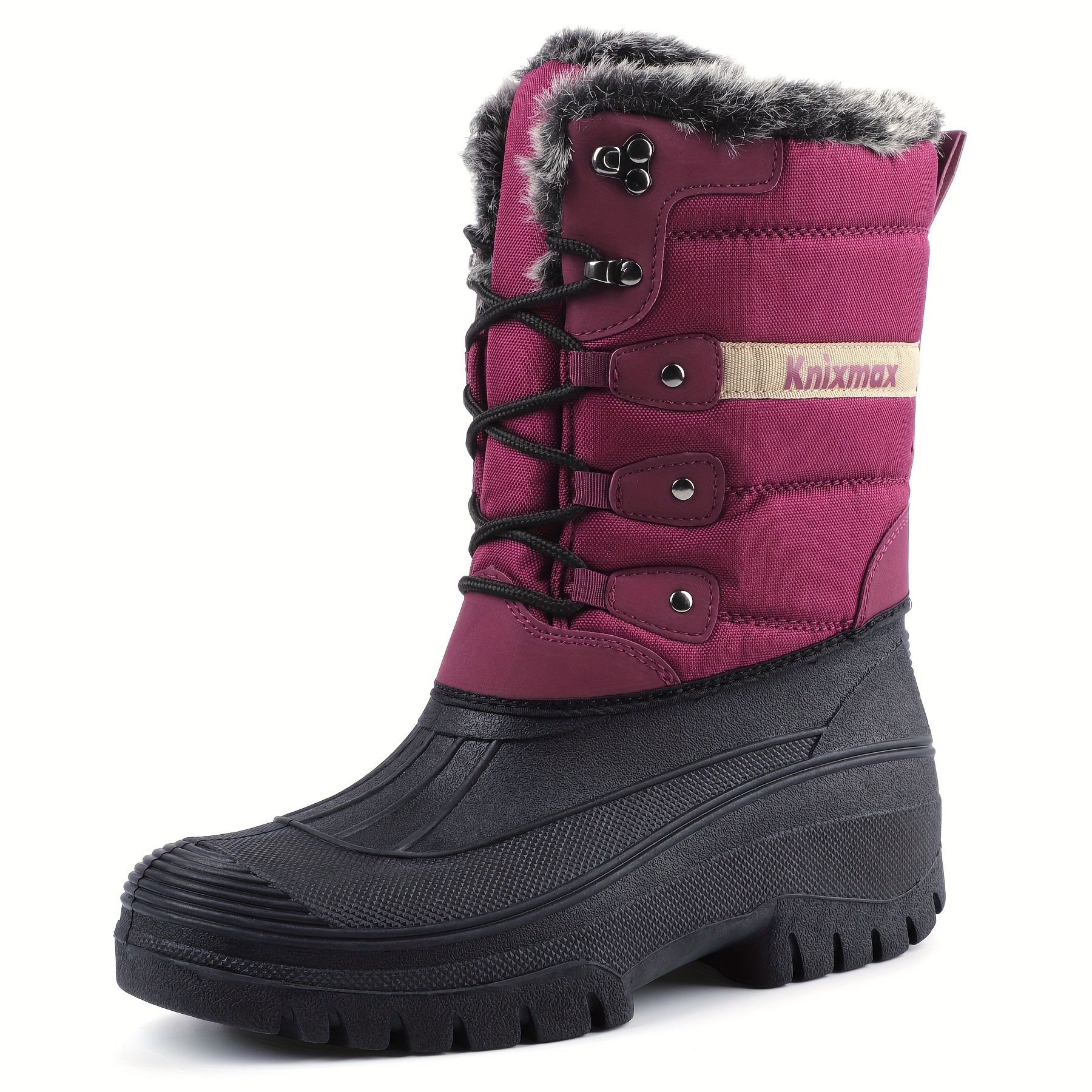 KNIXMAX Womens Winter Snow Boots