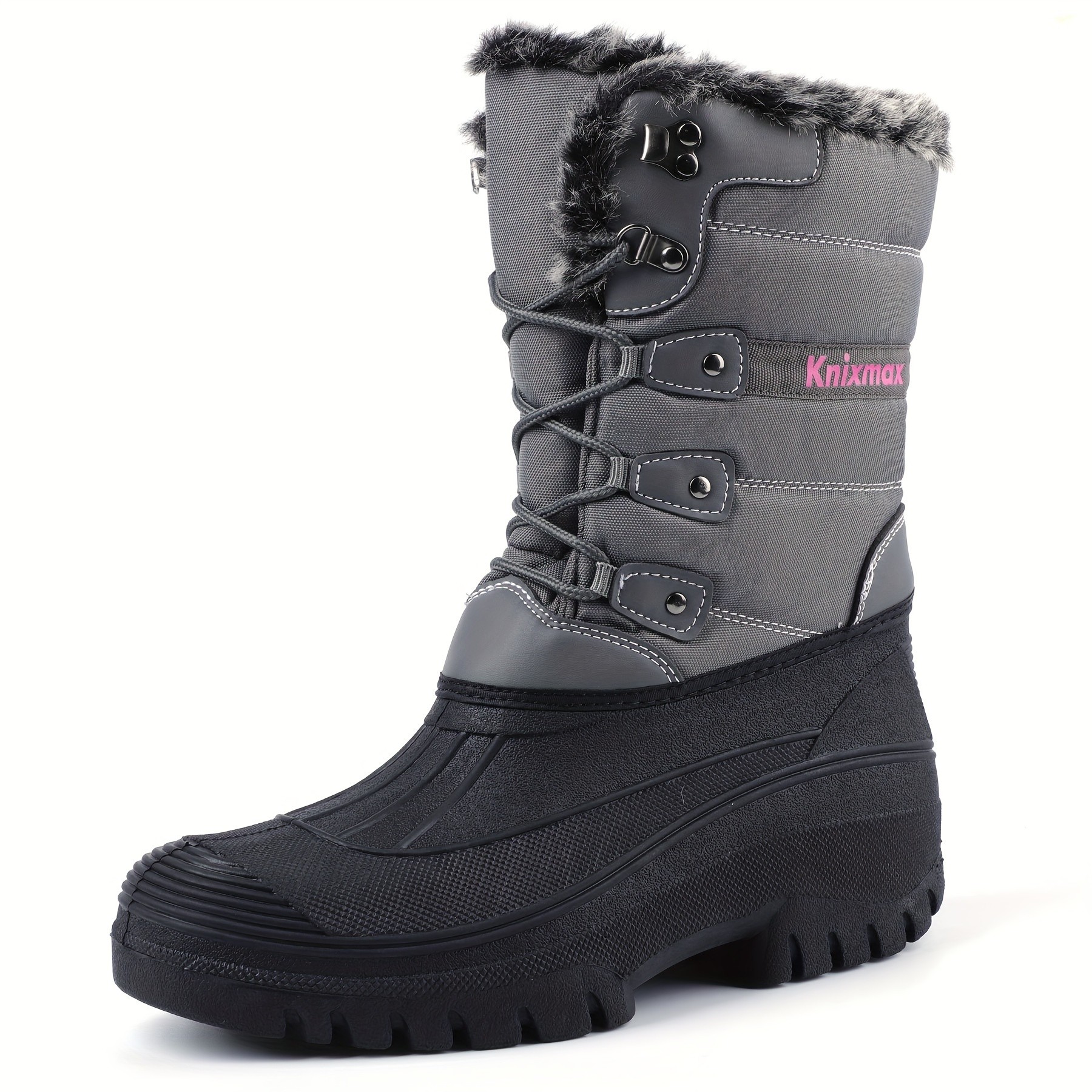 KNIXMAX Womens Winter Snow Boots