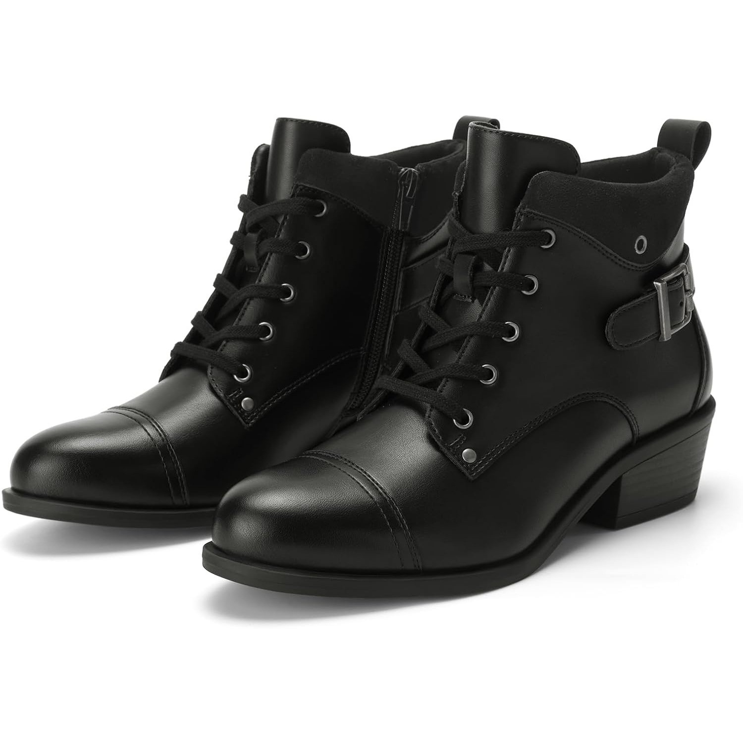 ATHLEFIT Womens Short Ankle Boots