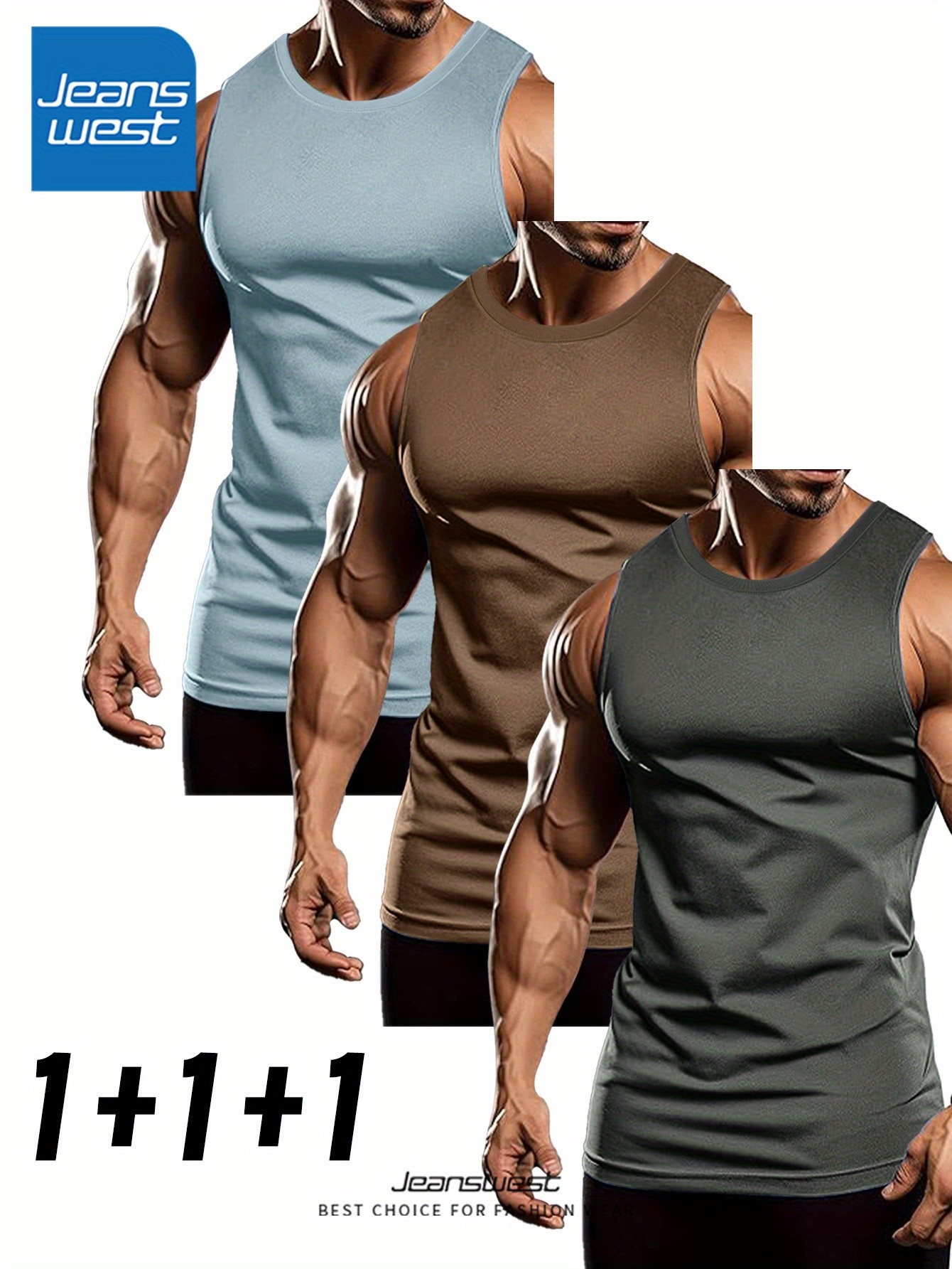 Jeanswest Mens Pure Tank Tops