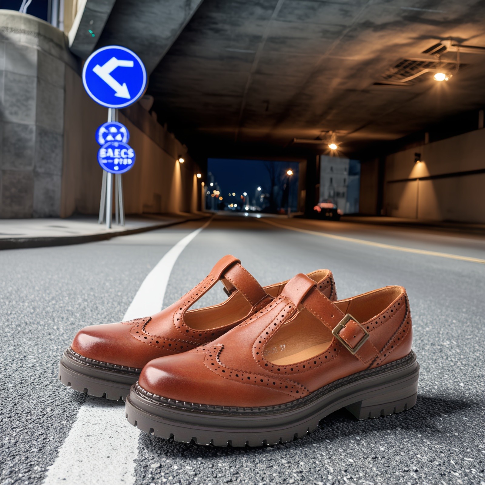 TMA EYES Brogue-Style Womens Shoes