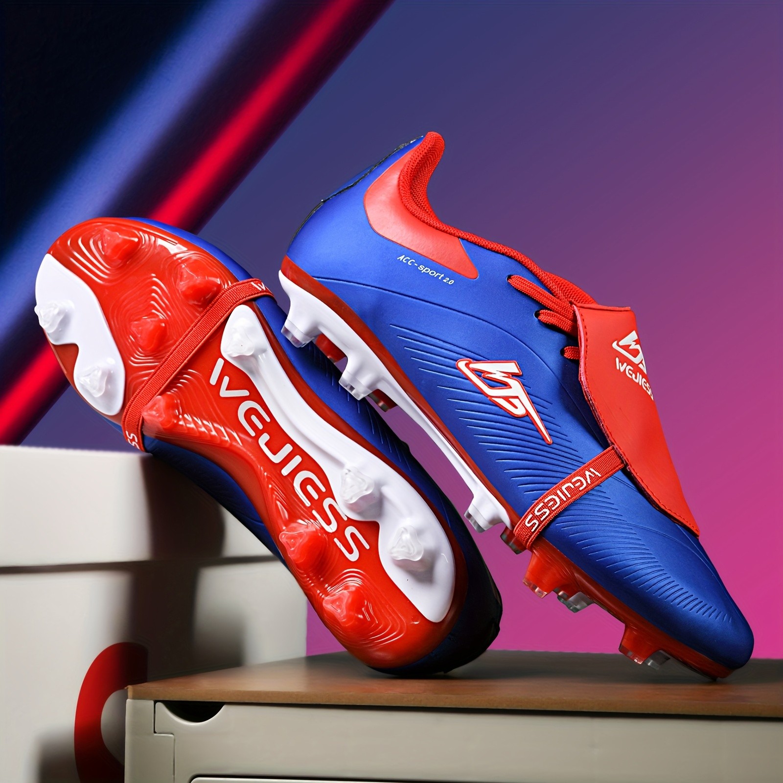 WEJIESS Breathable High-Top Soccer Shoes