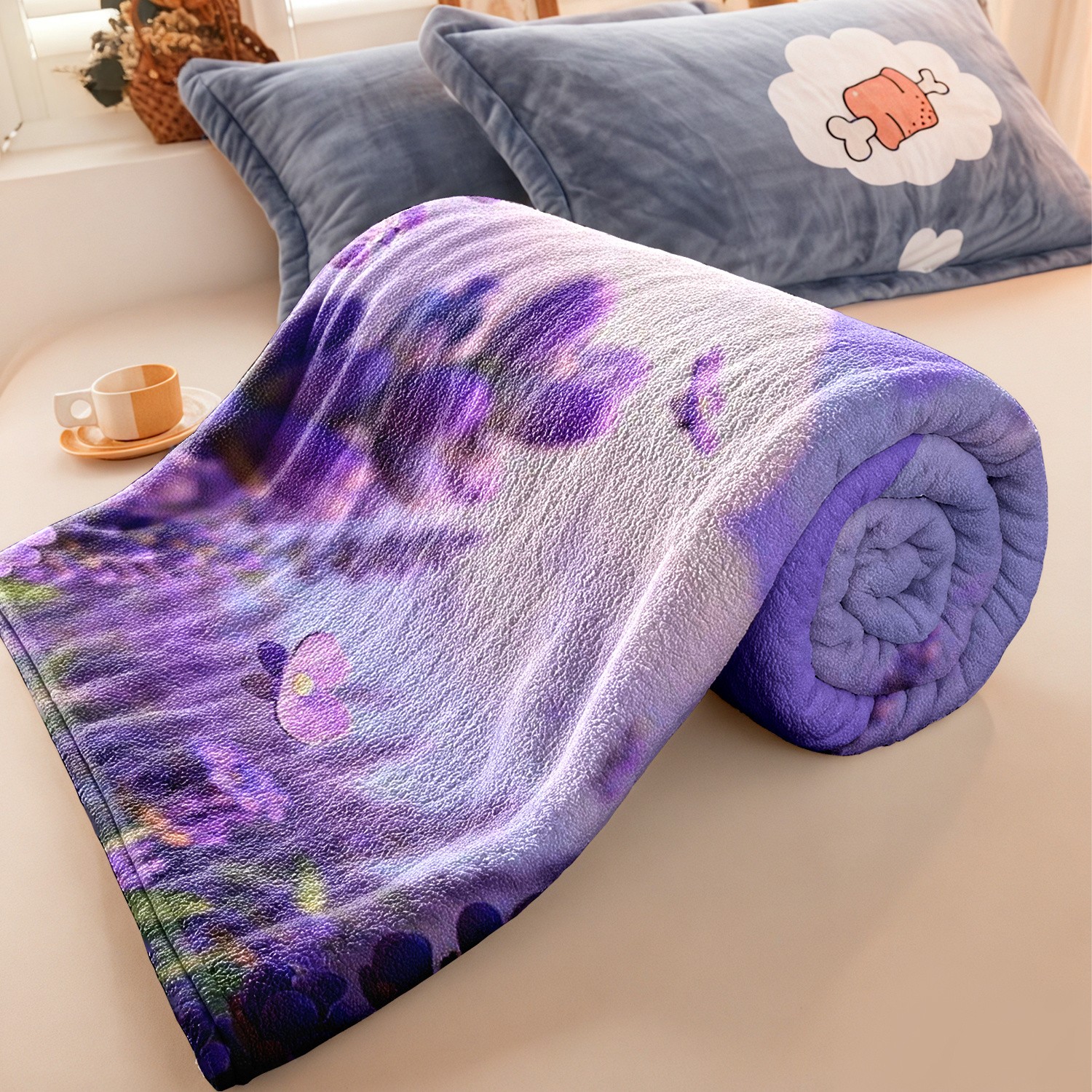 HEZOM Ultra-Soft Flannel & Milk Fleece Blanket, 300GSM