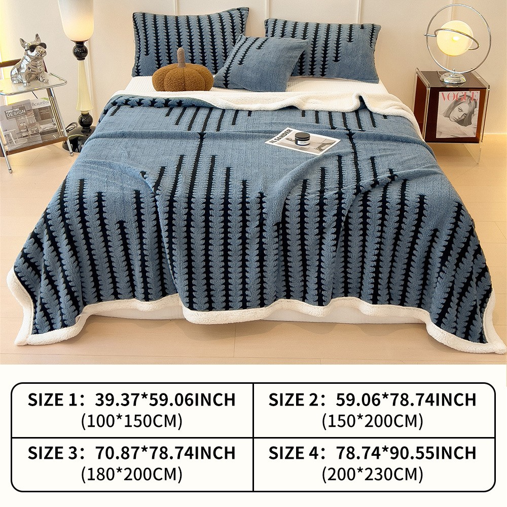 ZICHENHOME French Style Geometric Blanket