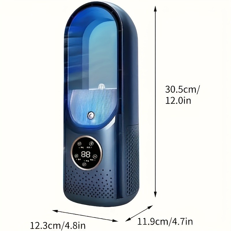 AIMPIRE Portable Bladeless Air Conditioner Fan with Night Light