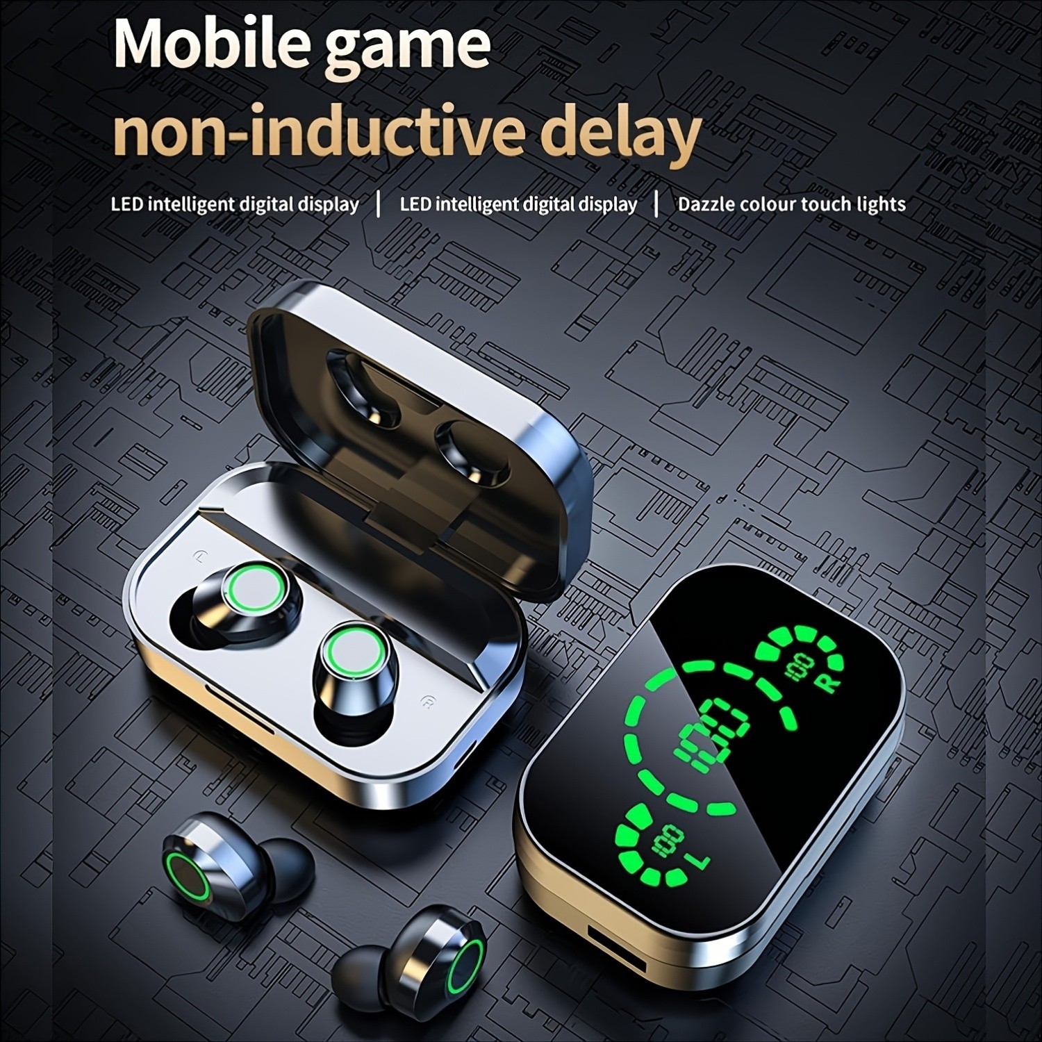 2025 Triple-Display Smart Wireless Earbuds