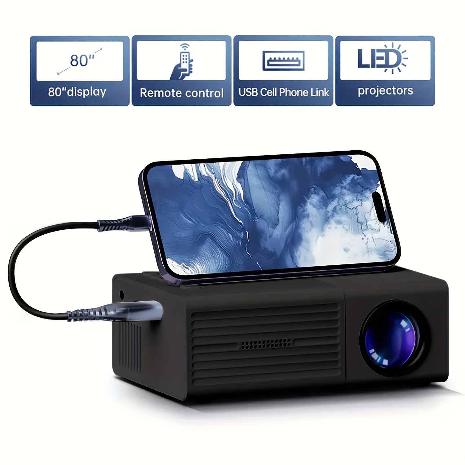 AIMPIRE Portable Mini Projector