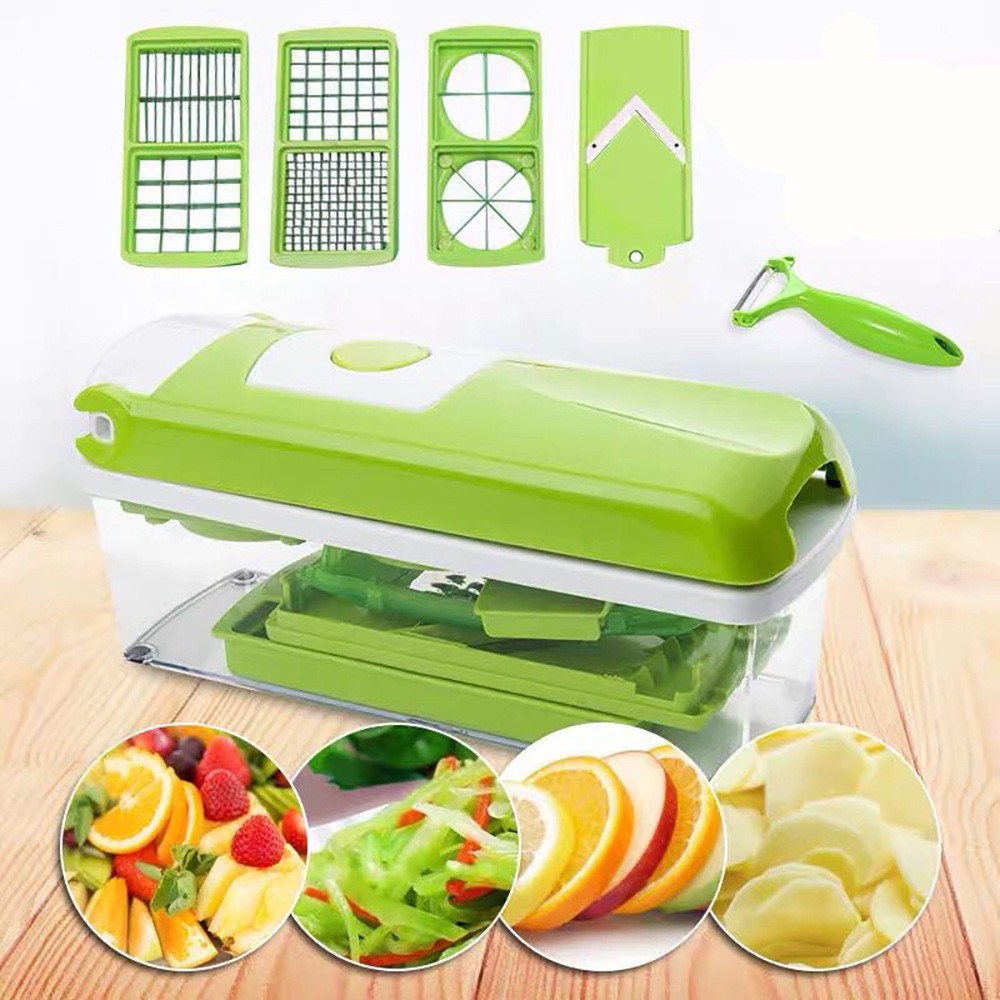5-in-1 Vegetable and Fruit Cutter - Multi-Function Slicer and Dicer