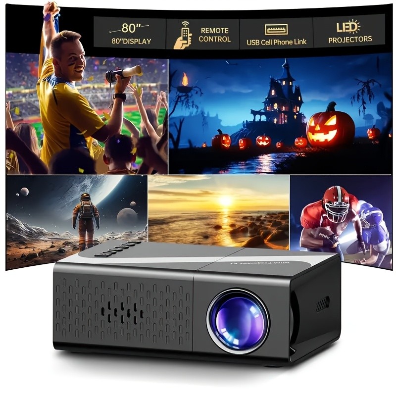 MIMIDI 200 Lumens Compact Projector