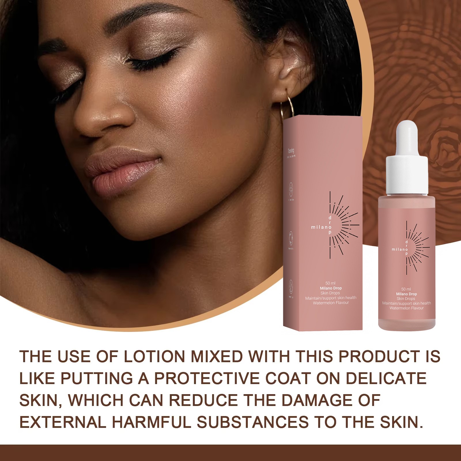 Milano Drop Facial Skin Tanning Drops - 50ml