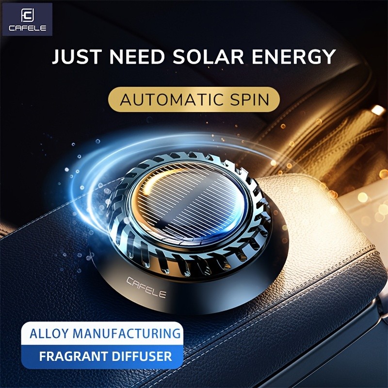 Cafele Solar-Powered Rotating Car Aroma Diffuser