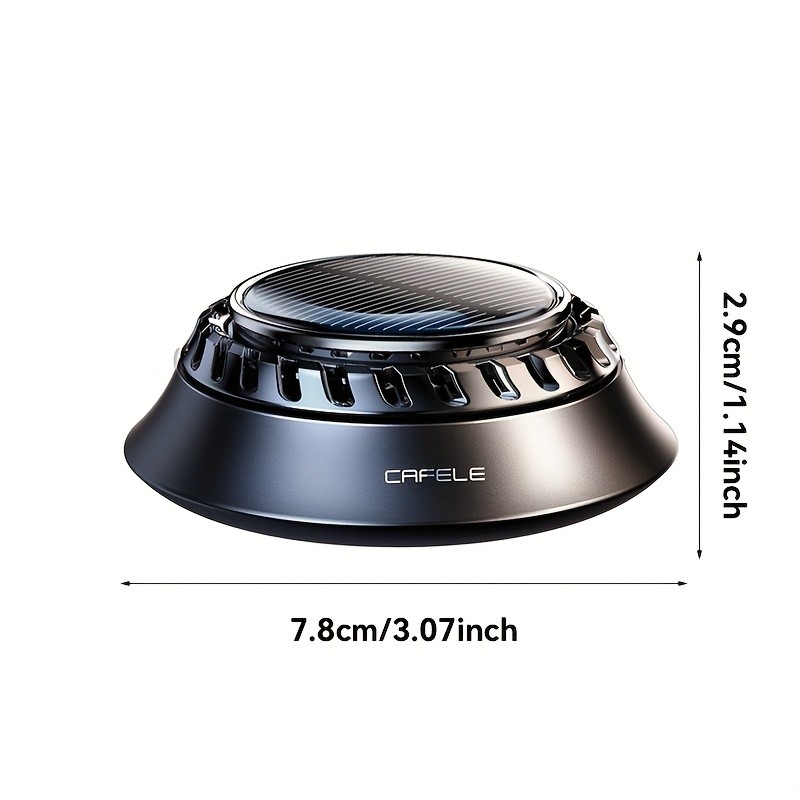 Cafele Solar-Powered Rotating Car Aroma Diffuser