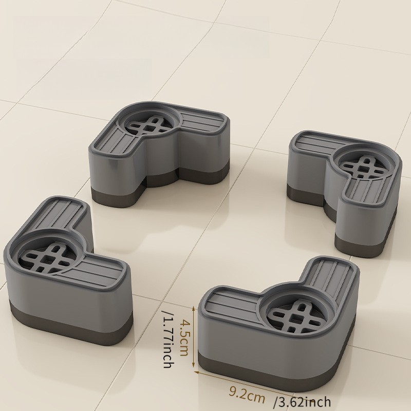 SPORTULI Four-Piece Set of Shock-Absorbing Washing Machine Mats