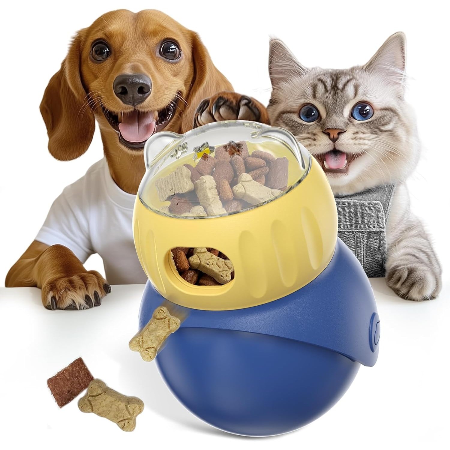 BRAIDOL Interactive Pet Treat Dispenser Ball