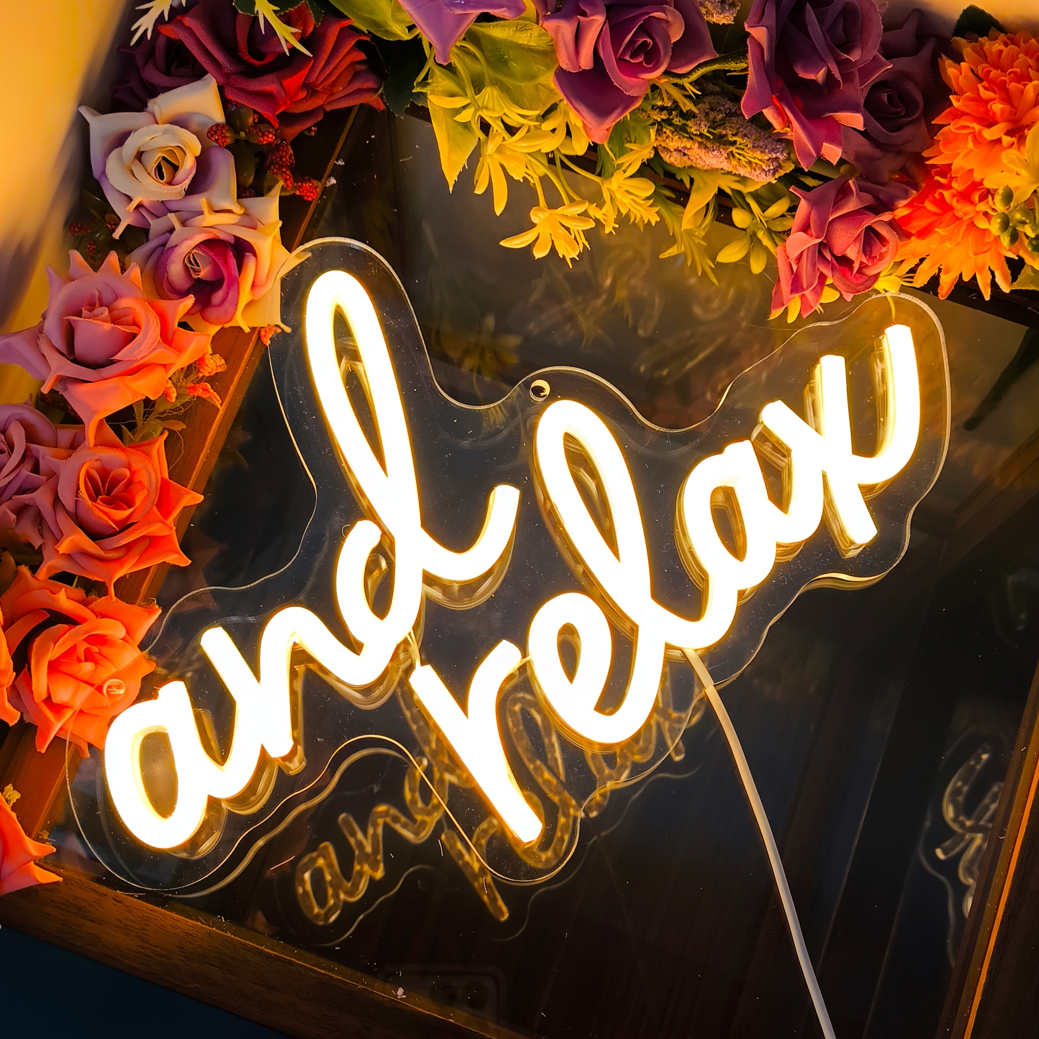 LIUYANG And Relax Neon Sign for Wall Decor