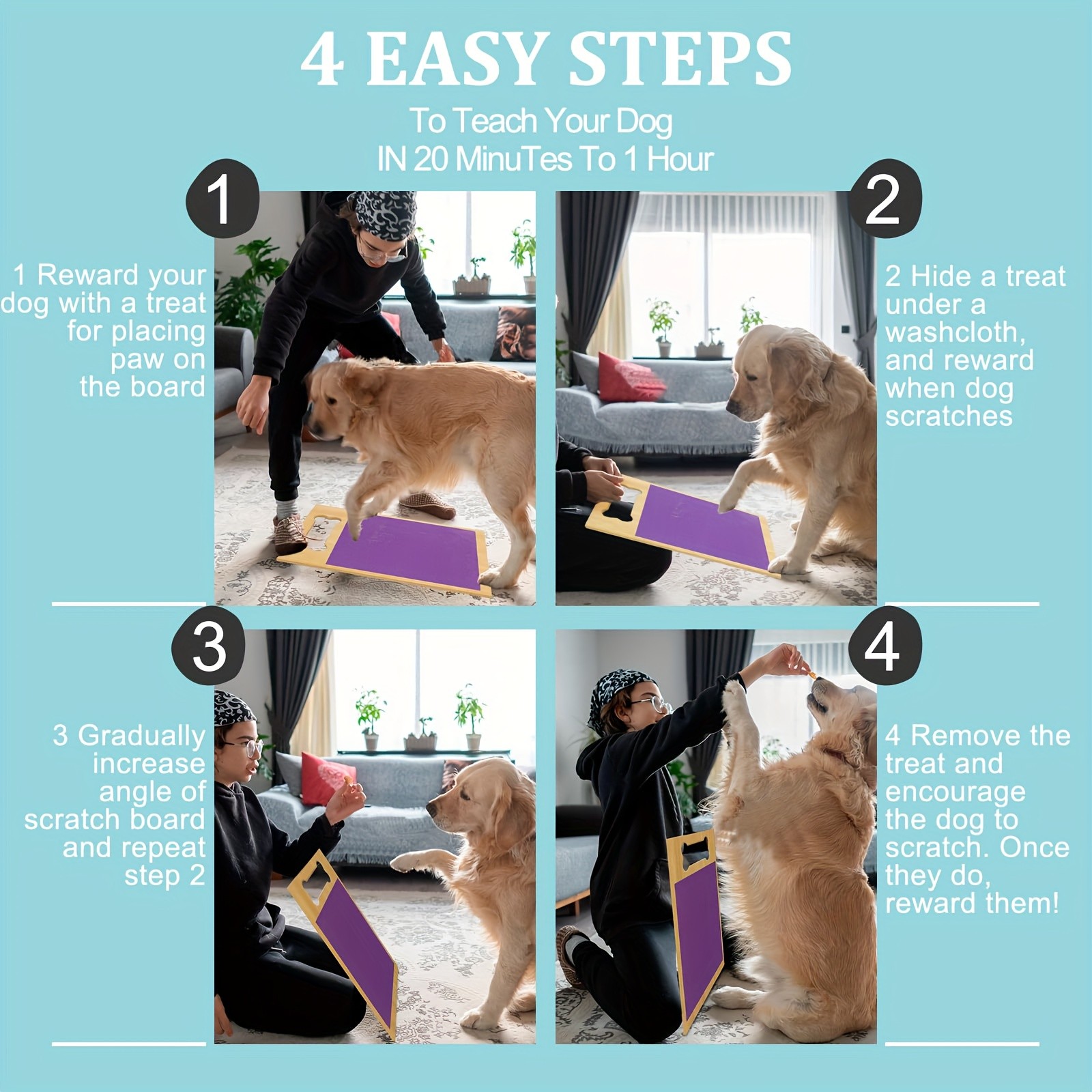 BANRAL Nail Care Scratch Pad for Dogs