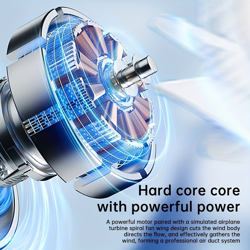 FACEGLE Mini Handheld Fan with Digital Display & USB