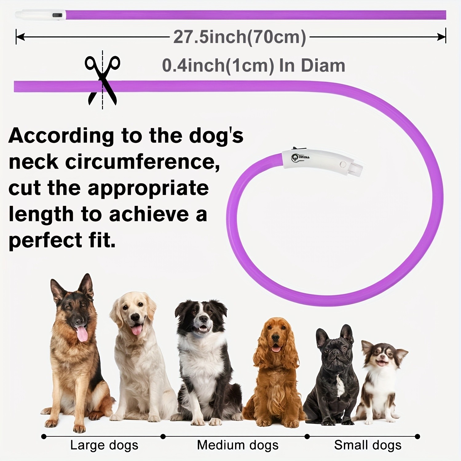 JOYTALE LED Glowing Pet Collar