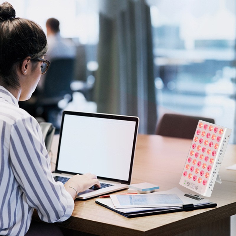 Strobe-free LED Red Light Physiotherapy Beauty Lamp Desktop Portable