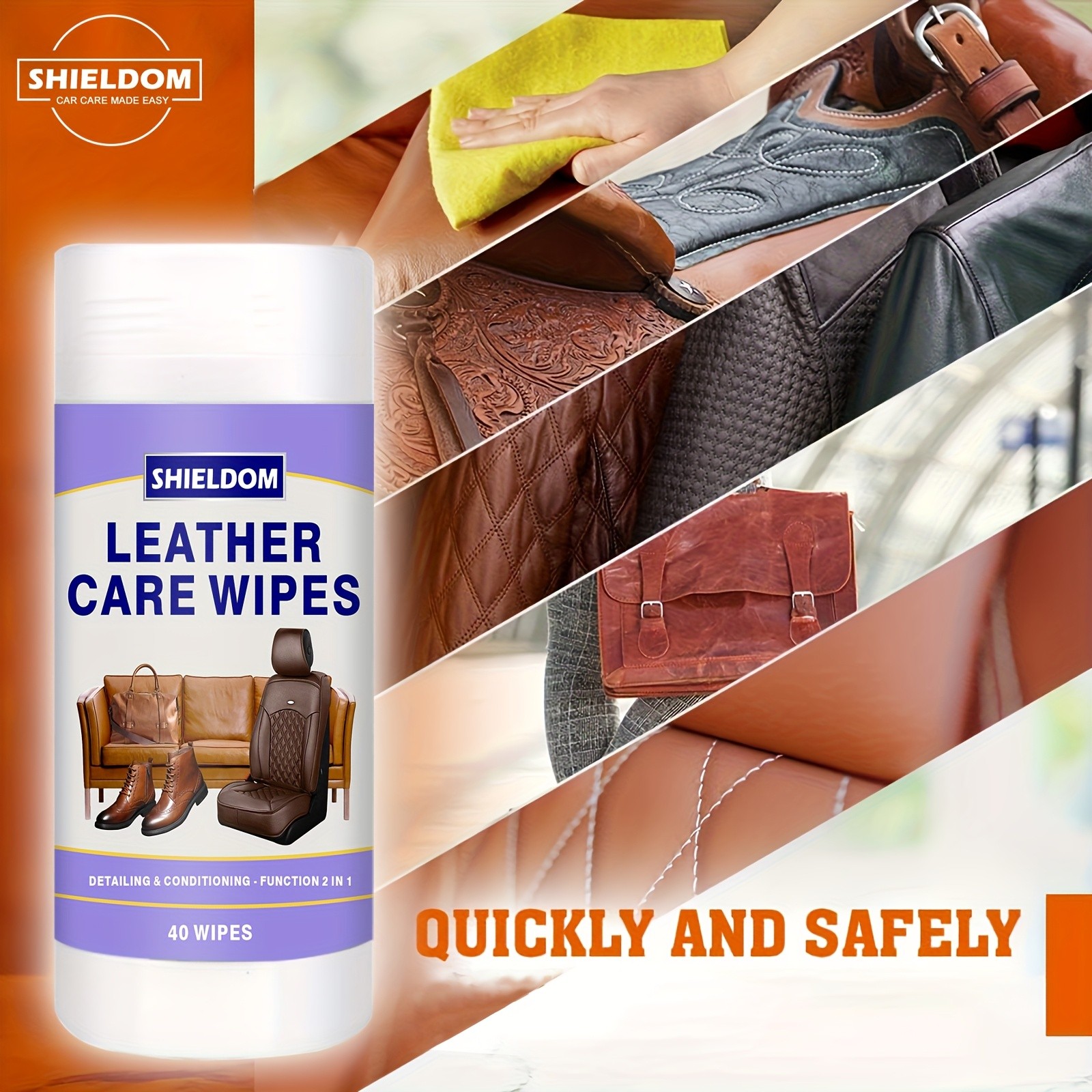 SHIELDOM Leather Care Wipes