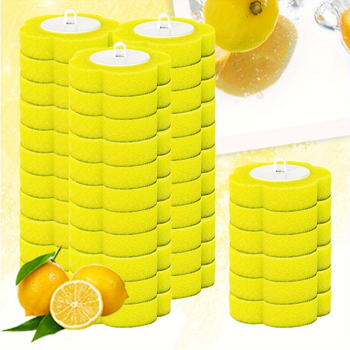 FOBIANJIE 12/24/42pcs Disposable Toilet Brush Replacement Heads