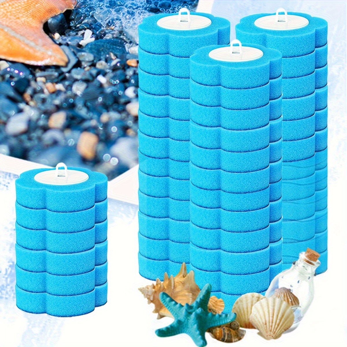 FOBIANJIE 12/24/42pcs Disposable Toilet Brush Replacement Heads