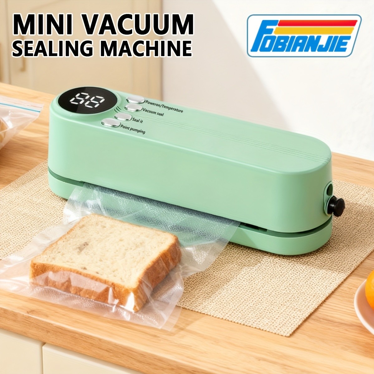 FOBIANJIE Portable Wireless Vacuum Sealer