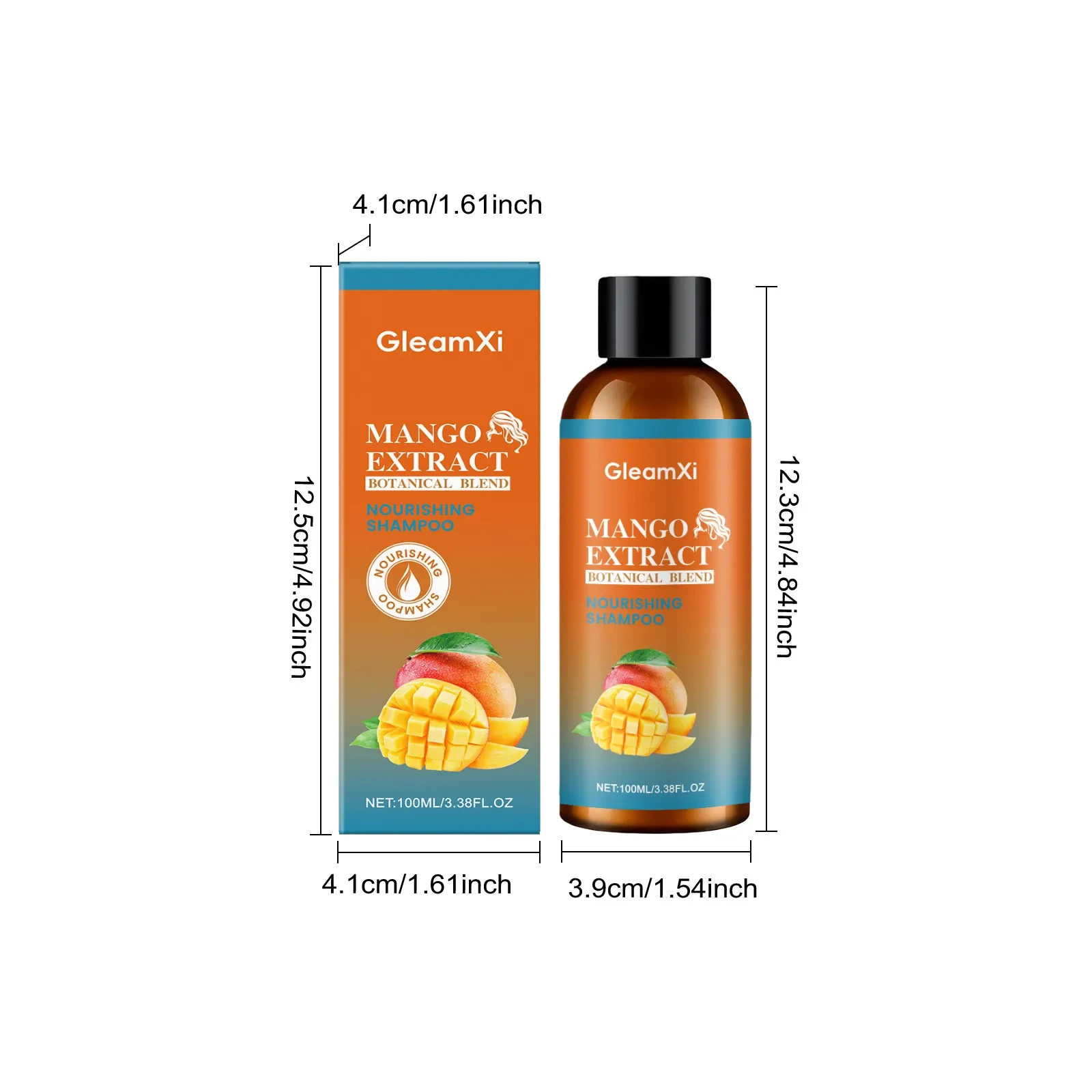 GleamXi Mango Extract Botanical Blend Nourishing Shampoo