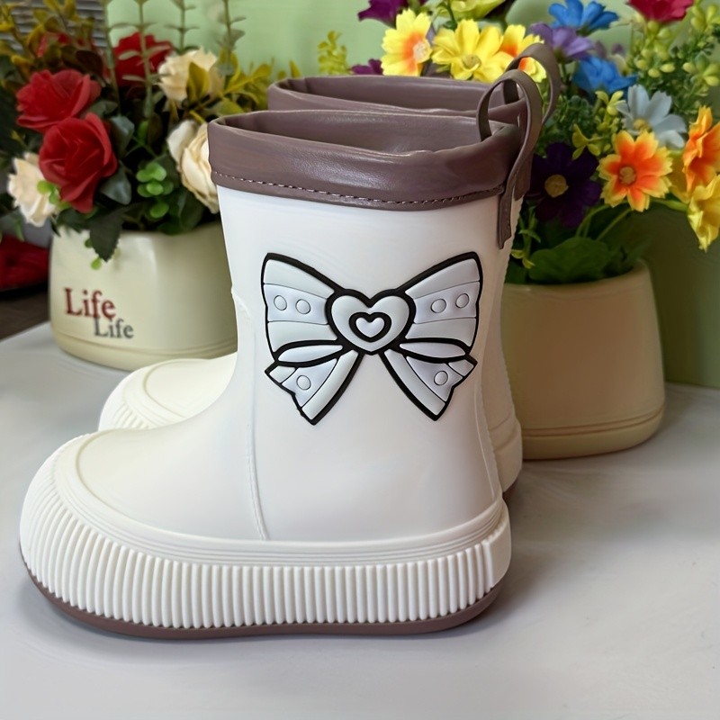 VICVAIT Youngsters & Little Girls' High-Quality Slip-On Rain Boots