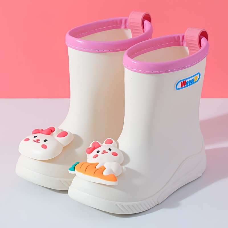 VICVAIT Youngsters' Lightweight Slip-On Rain Boots