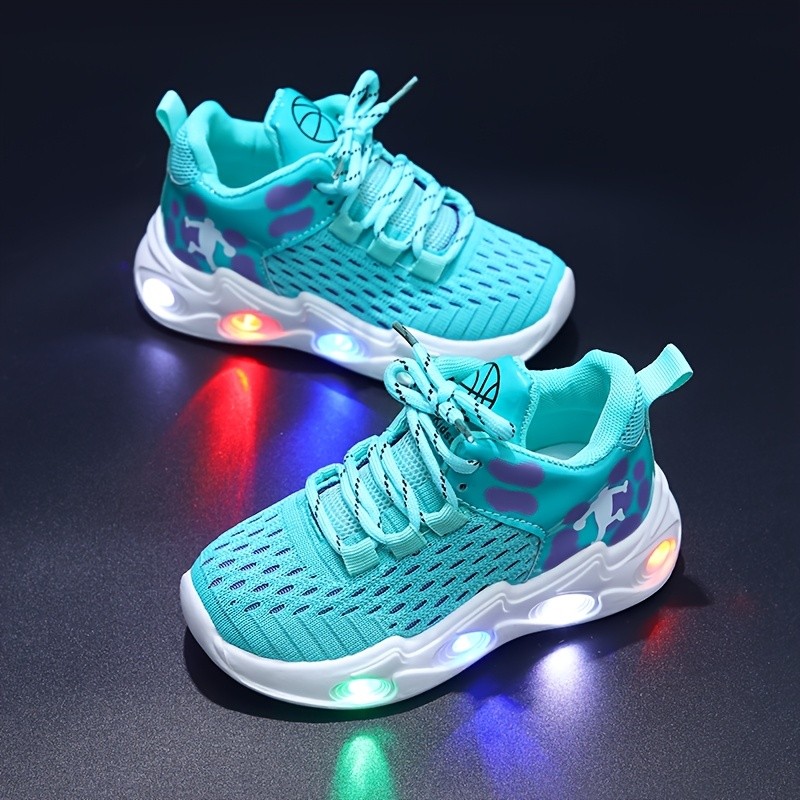 MGO Kidss Unisex Mid-Top Knitted Basketball Shoes