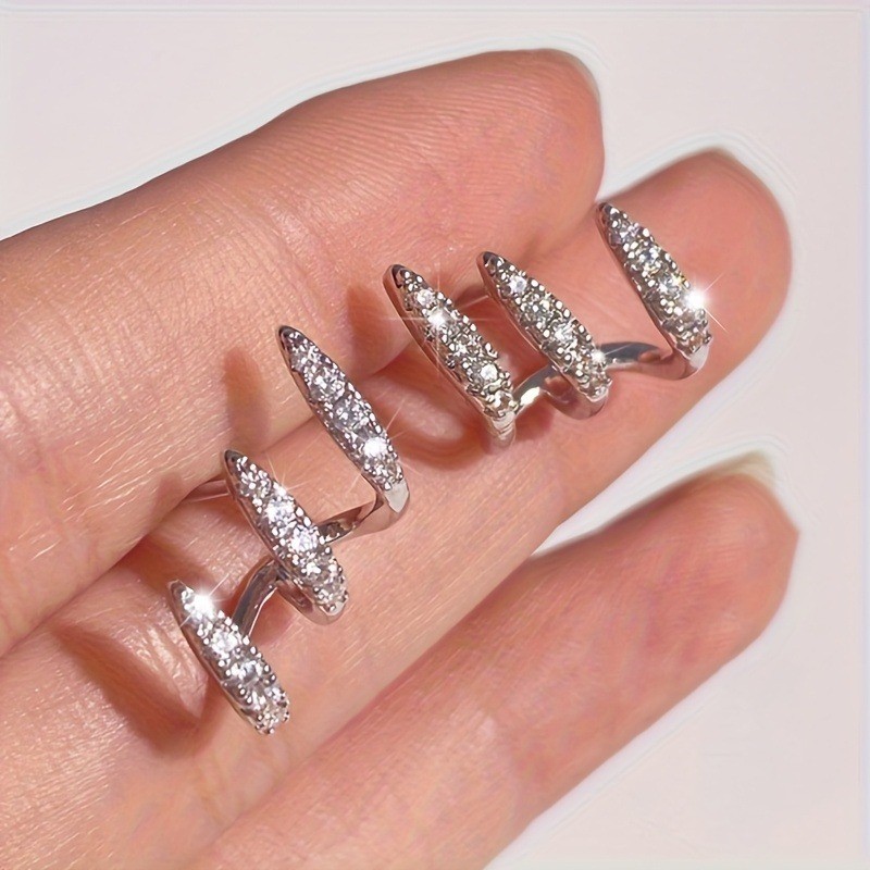 COFIT 925 Silvery Stud Earrings