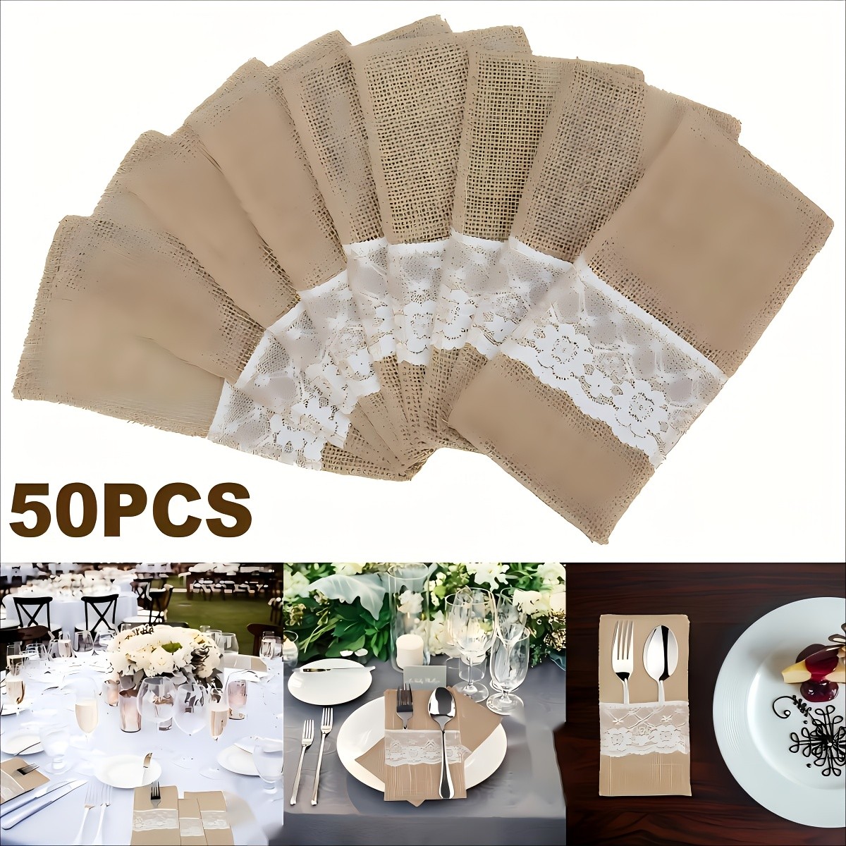 Jetcloud Lace Silveryware Holder Bag