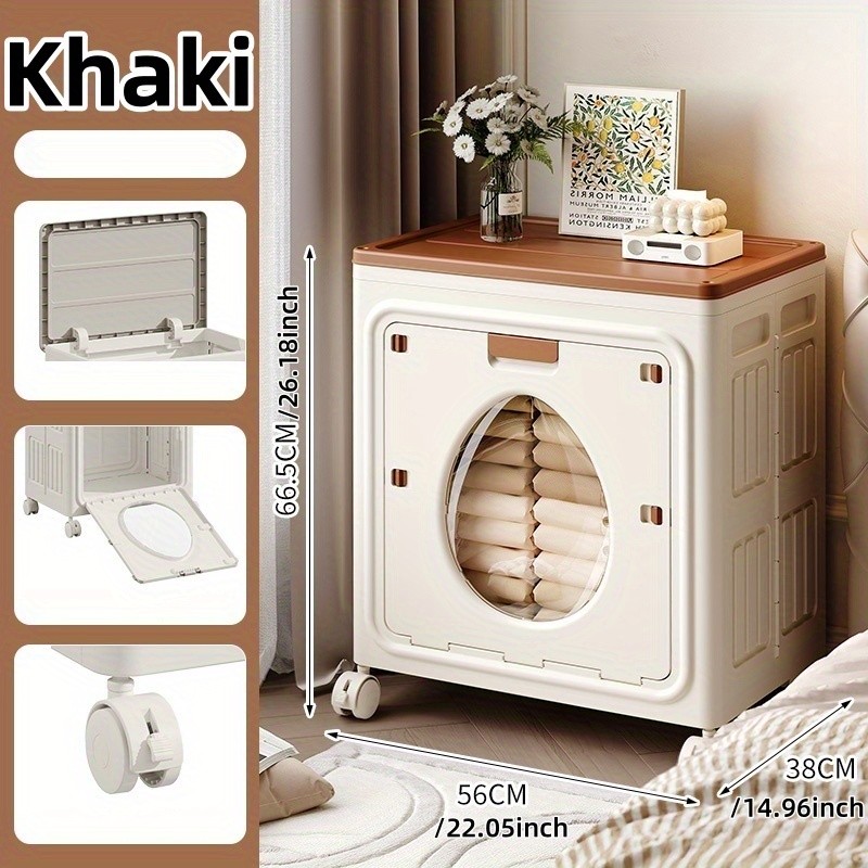 COIZYZZL Large Folding Storage Box with Flip Lid