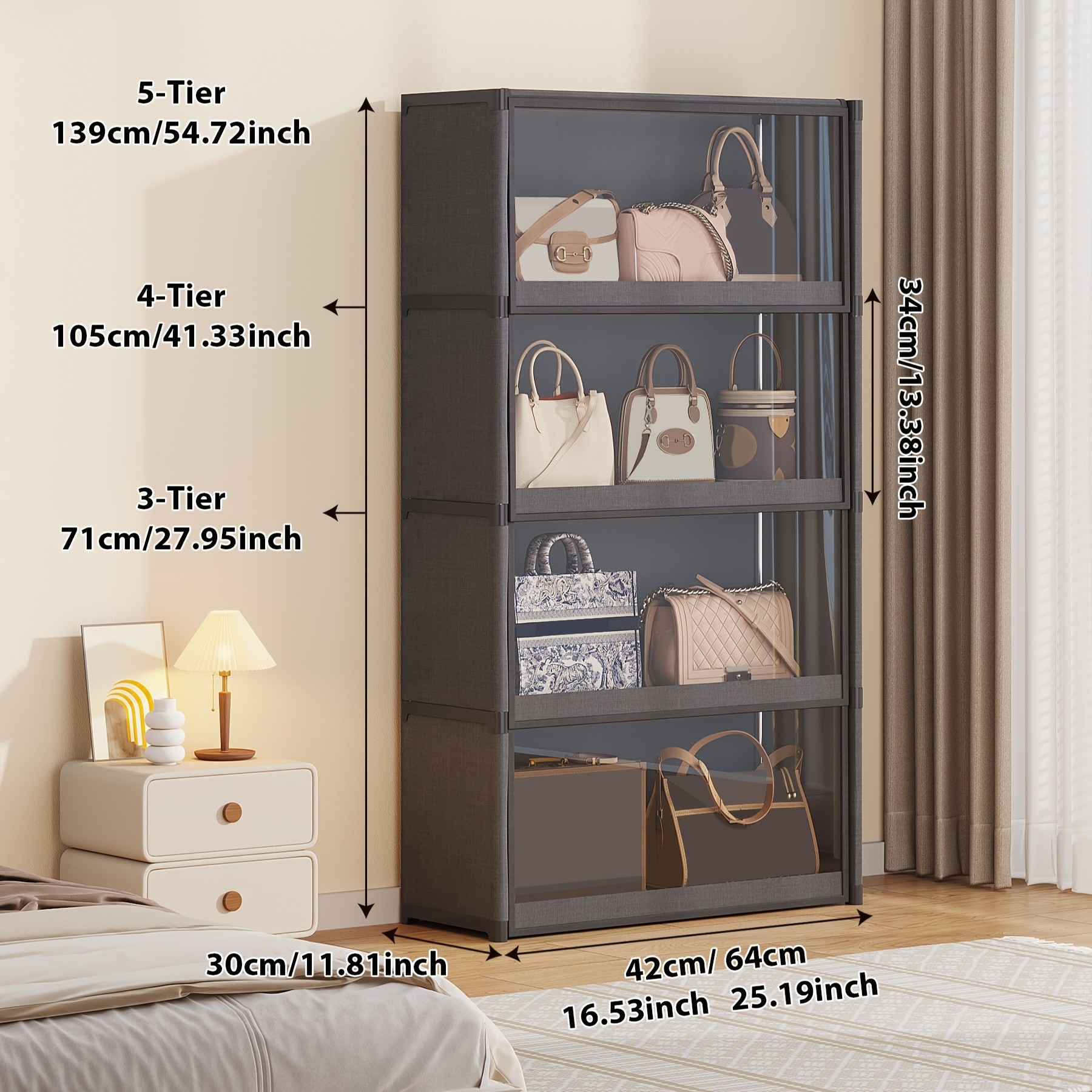 UDEAR Large Vertical Multi-Tier Shelving Unit