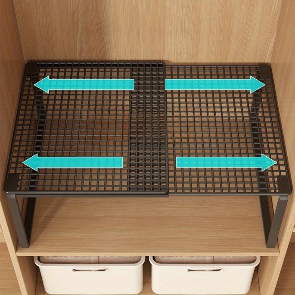 XHSGX Closet Shelves Heavy-Duty Carbon Telescopic Closet Organizer