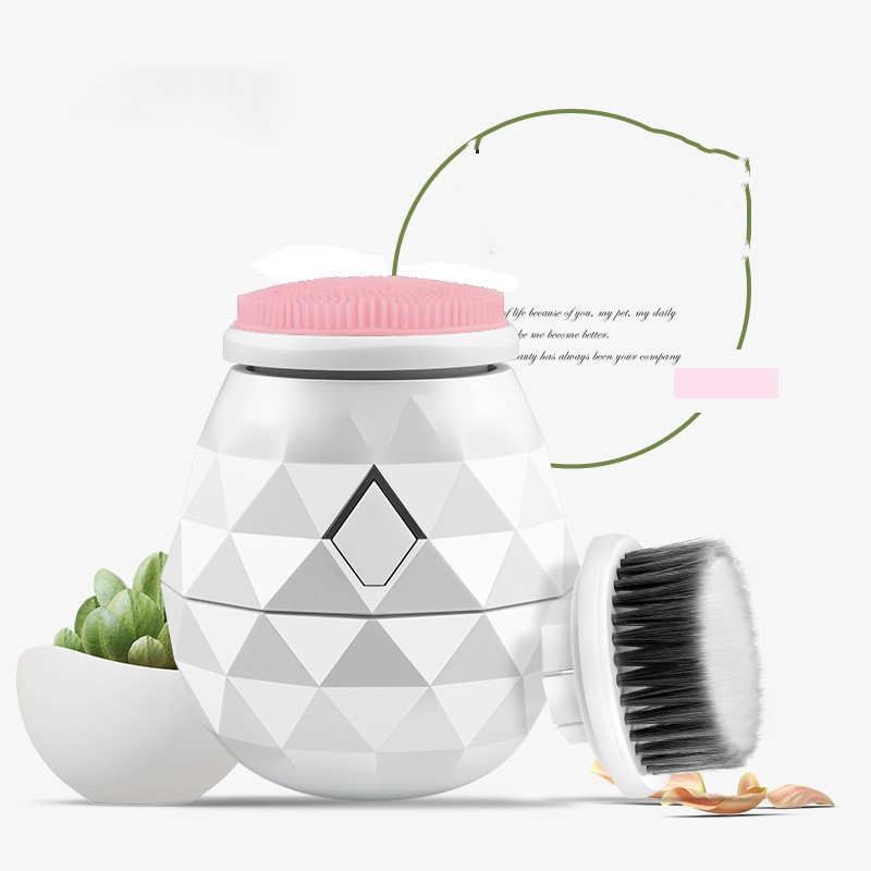 Electric Soft Hair Silicone Massage Facial Cleansing Face Wash